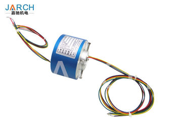 12.7mm Stable Performance Through Bore Slip Ring , 500RPM 12A Rotary Connector